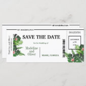 トロピカルボーディングパスウェディング (正面/裏面)