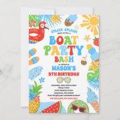 トロピカルボートレイク海マリーナバースデーパーティー 招待状 (正面)
