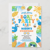 トロピカルボートレイク海マリーナバースデーパーティー 招待状 (正面)