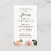 トロピカルボ結婚ホの旅程バッジ挿入 名刺 (裏面)