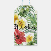 トロピカルボ葉タニカルフローラ&フラワーズアロハ ギフトタグ (裏面)