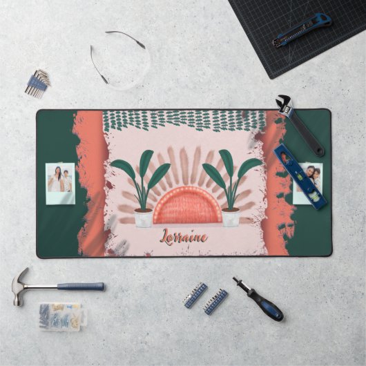 トロピカルボ鮮やかホ デスクマット (ワークステーション)