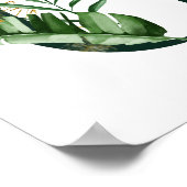 トロピカルポスター付き葉装飾文字G ポスター (角)