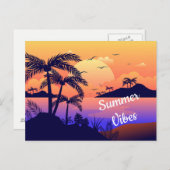 トロピカルポストカード ポストカード (正面/裏面)