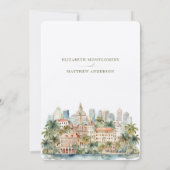 トロピカルマイアミ救ブリス – ザ・デイト招待状 招待状 (裏面)