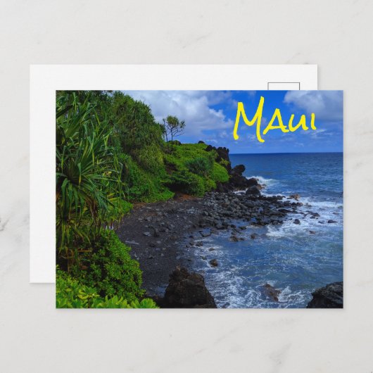 トロピカルマウイハワイアンアイランドビーチ ポストカード (正面/裏面)