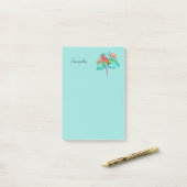 トロピカルマカオパロパーソナライズされたット4x6 ポストイット (デスク上)
