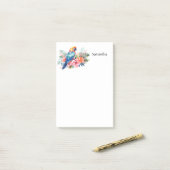 トロピカルマカオパロパーソナライズされたット4x6 ポストイット (デスク上)