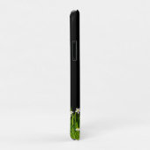 トロピカルマカオ&ホワイトフラワーオンブラック Case-Mate iPhoneケース (裏面/右)