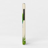 トロピカルマカオ&ホワイトフラワーオンライトベージュ Case-Mate iPhoneケース (裏面/左)