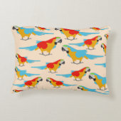 トロピカルマカラフルコー模様 アクセントクッション (裏面)