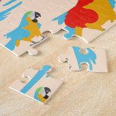 トロピカルマカラフルコー模様 ジグソーパズル (側面)