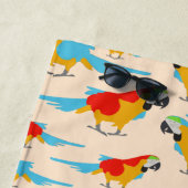 トロピカルマカラフルコー模様 ビーチタオル (インサイチュ)