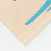 トロピカルマカラフルコー模様 フリースブランケット (角)