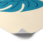 トロピカルマカーズ、鳥のイラストレーション ポスター (角)