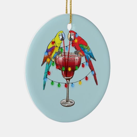 トロピカルマクグラス飲用ワイン セラミックオーナメント (右)