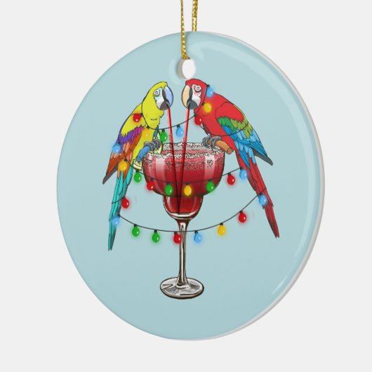 トロピカルマクグラス飲用ワイン セラミックオーナメント (左)