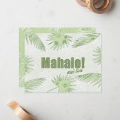 トロピカルマハロヌイロアカード(紙カットエフェクト) ノートカード (正面/裏面インサイチュ)