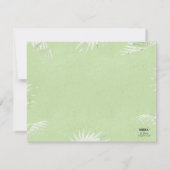 トロピカルマハロヌイロアカード(紙カットエフェクト) ノートカード (裏面)