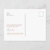 トロピカルマルガリータブライダルシャワー インビテーションポストカード (裏面)