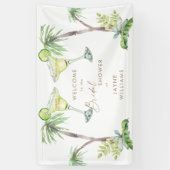 トロピカルマルガリータ応援ブライダルシャワー 横断幕 (縦)