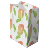 トロピカルマンゴフルーツグリーンオレンジ ミディアムペーパーバッグ (裏面アングル)