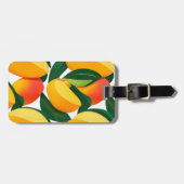 トロピカルマンゴータンゴパーソナライズされた ラゲッジタグ (正面横)