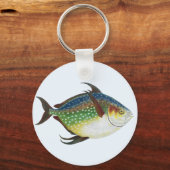 トロピカルマンボウ魚, ビンテージ海洋水生動物 キーホルダー (正面)