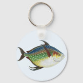 トロピカルマンボウ魚, ビンテージ海洋水生動物 キーホルダー (裏面)