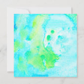 トロピカルマーメイドサマーハッピーバースデー カード (裏面)