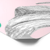 トロピカルミニマルモンステラデュオトーン ポスター (角)