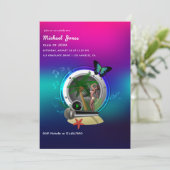 トロピカルミュージックフェスト卒業パーティー招待状 招待状 (スタンド正面)