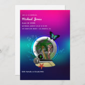 トロピカルミュージックフェスト卒業パーティー招待状 招待状 (正面/裏面)