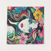 トロピカルミューズ タペストリー (正面(横))