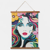 トロピカルミューズ 吊り下げ型タペストリー (正面)