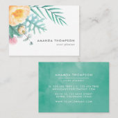 トロピカルミントウォーターフローラ 名刺 (正面/裏面)