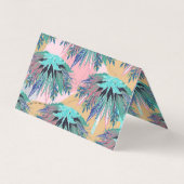 トロピカルミントフリージピモダンンクデザイン 名刺 (裏面)