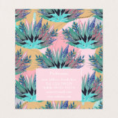 トロピカルミントフリージピモダンンクデザイン 名刺 (内部フラット)