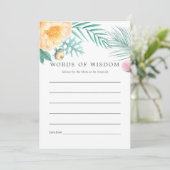 トロピカルミントフローラサマーベビーシャワーアドバイス アドバイスカード (スタンド正面)