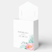 トロピカルミントフローラベビーシャワー フェイバーボックス (オープン)