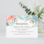 トロピカルミントフローラ夏のウェディングレセプション 招待状 (スタンド正面)