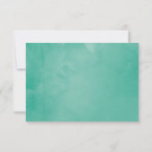 トロピカルミントフローラ夏のウェディングレセプション 招待状 (裏面)