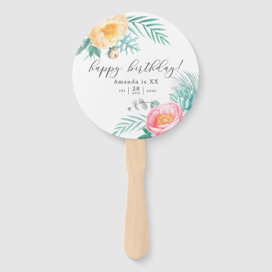 トロピカルミントフローラ誕生会 ハンドファン (正面)