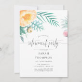 トロピカルミントフローラ退職パーティの招待状 招待状 (正面)