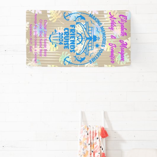 トロピカルメイキング思い出を一緒にフレンドクルーズ 横断幕 (インサイチュ)