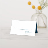 トロピカルメタル金ゴールドパームツリービーチ結婚式 プレイスカード (裏面)