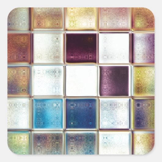 トロピカルメモリーズモザイクタイル スクエアシール (正面)