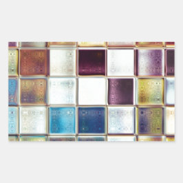 トロピカルメモリーズモザイクタイル 長方形シール