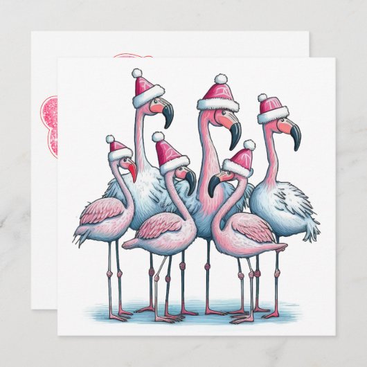 トロピカルメリークリスマスカード シーズンカード (正面/裏面)