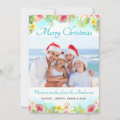 トロピカルメリークリスマスフォト シーズンカード (正面)